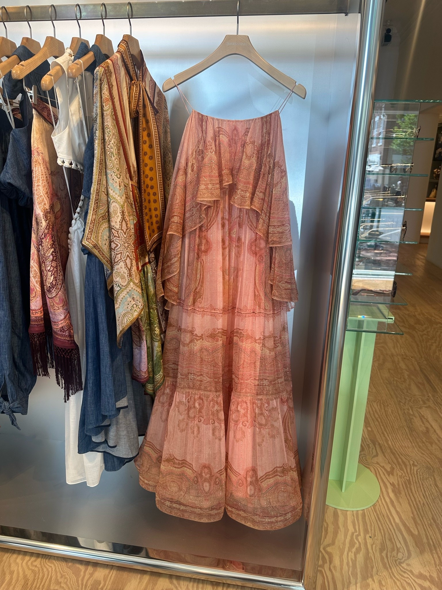 Soft pink paisley tiered maxi dress.

#LTKWedding #LTKSeasonal