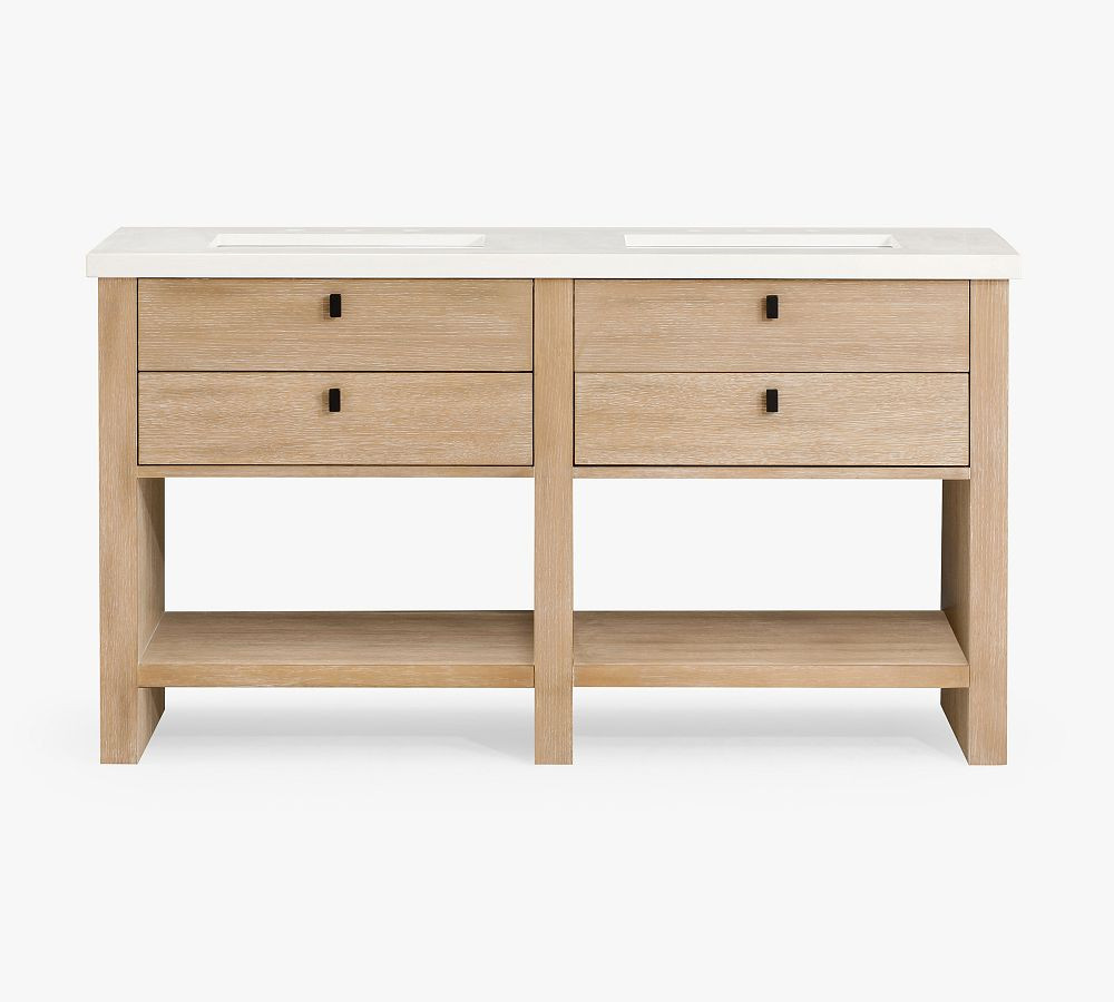 Modern Farmhouse 60" Double Sink Vanity | Pottery Barn (US)