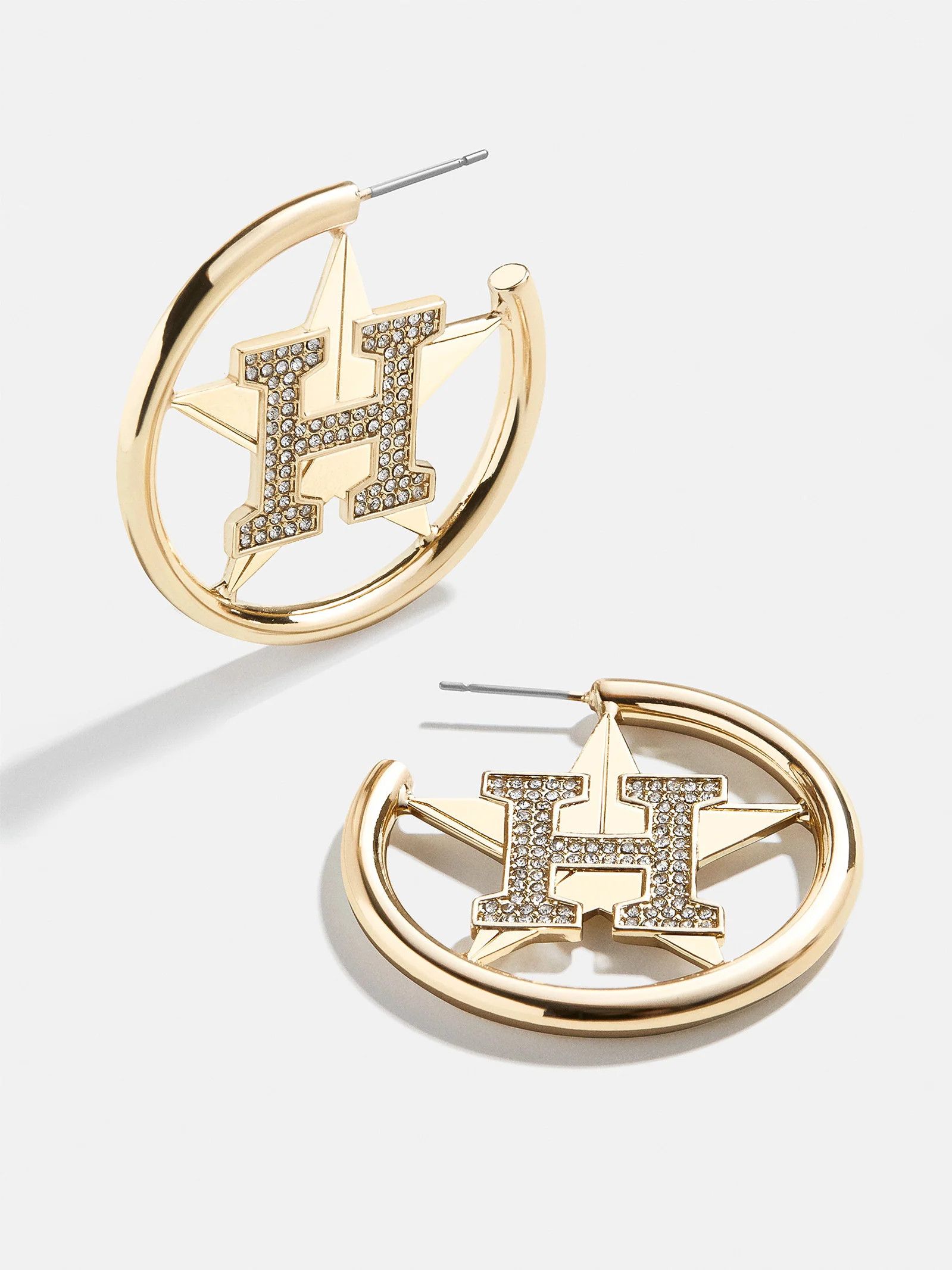 MLB Gold Logo Hoops - Houston Astros | BaubleBar (US)
