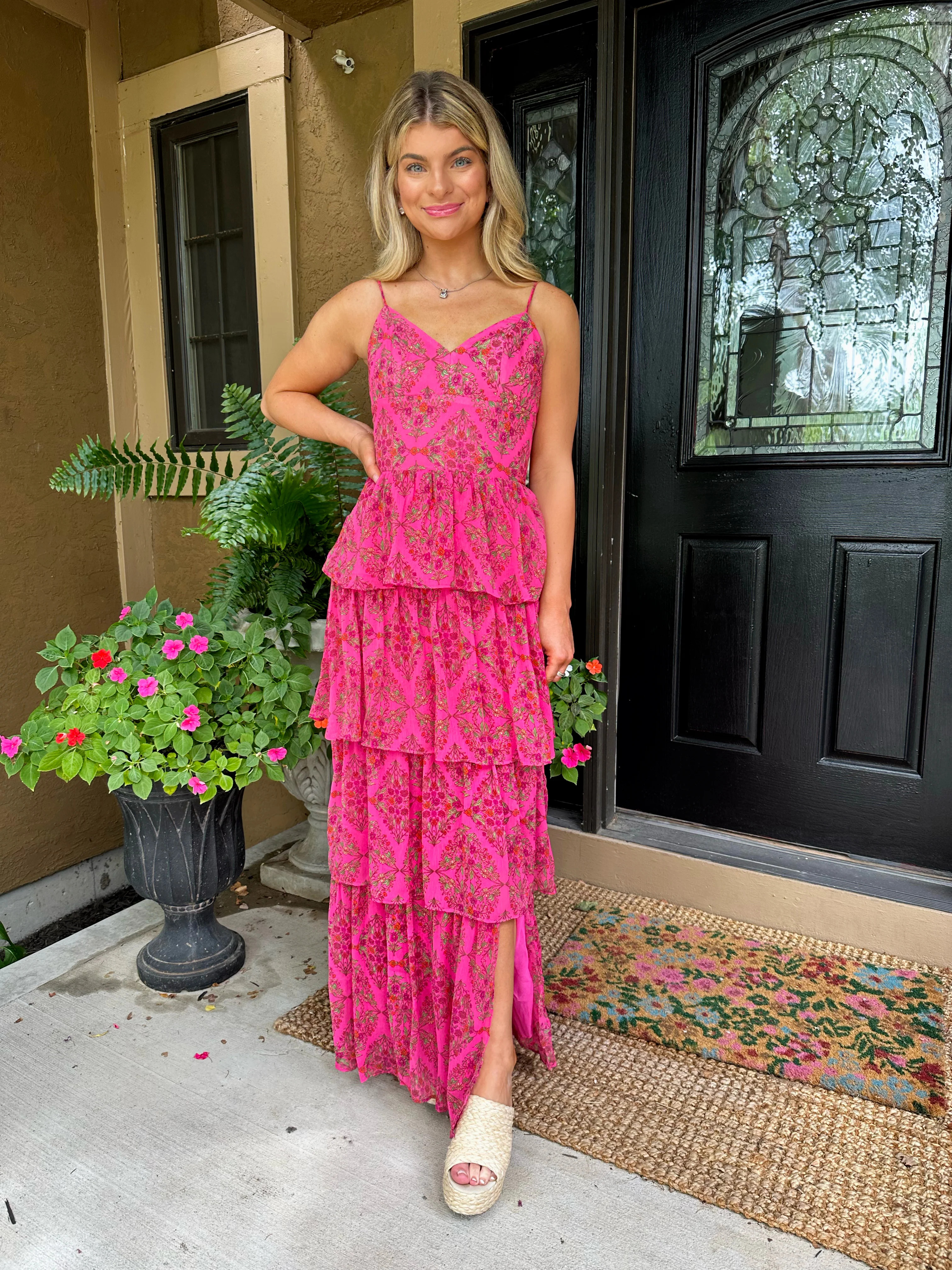 Jessica Tiered Maxi Dress | Ave + Liv Boutique