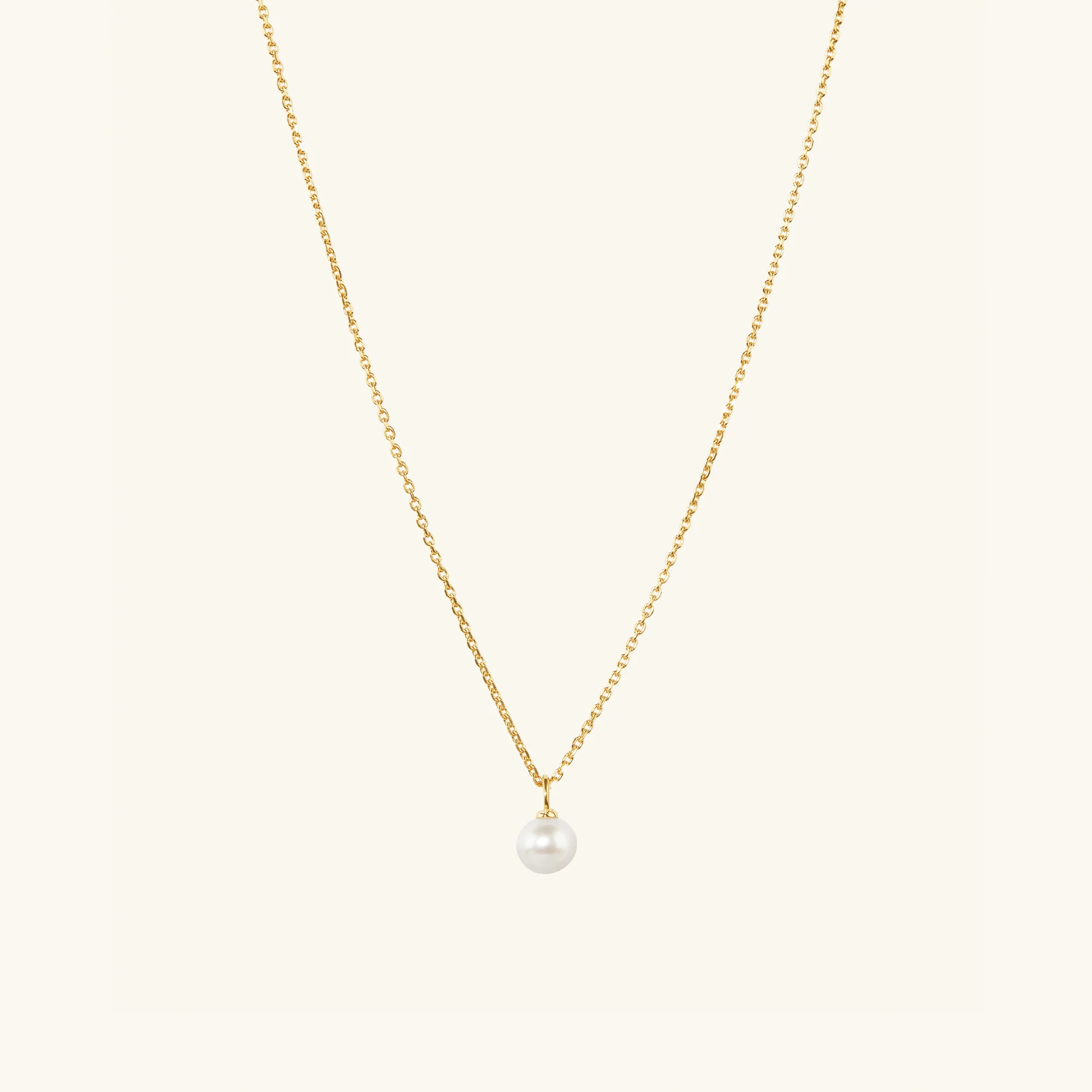 Mini Pearl Pendant Necklace | Mejuri Fine Crew