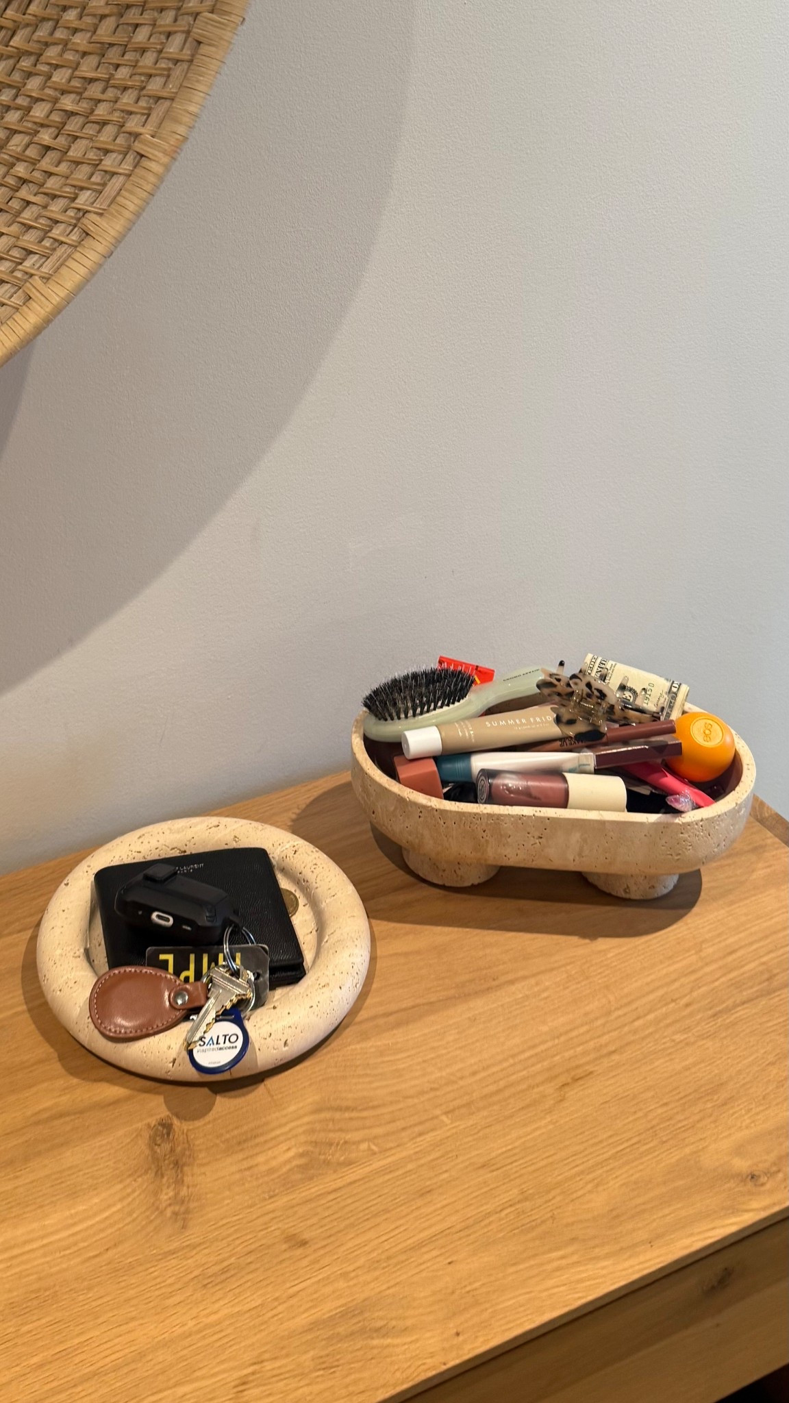 his & hers “purse bowls” lol