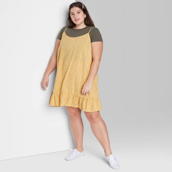 Women's Ruffle Hem Woven Dress - Wild Fable™ | Target