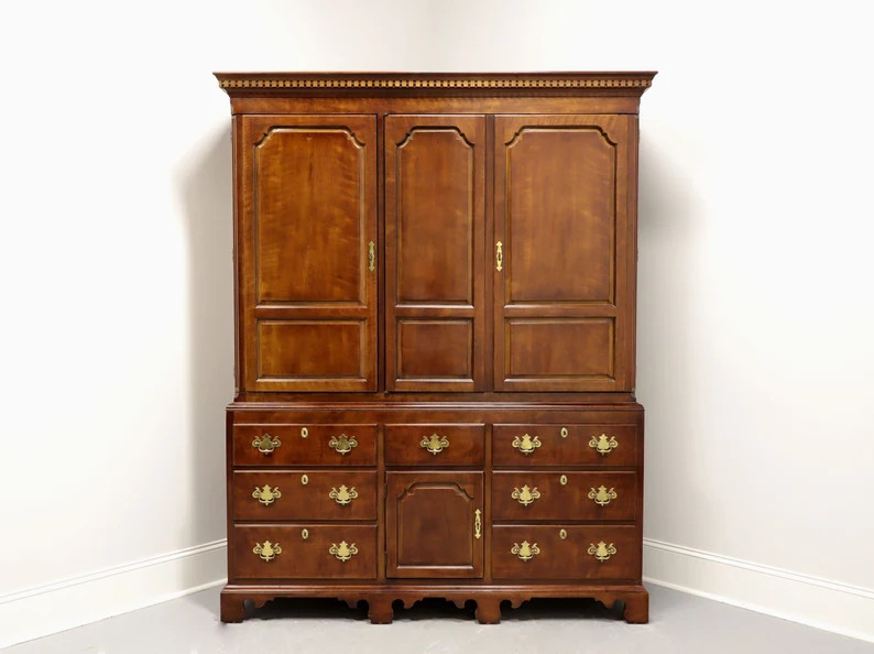 HENREDON Salem Cherry Chippendale Style Large Armoire W/ Ogee | Etsy | Etsy (US)