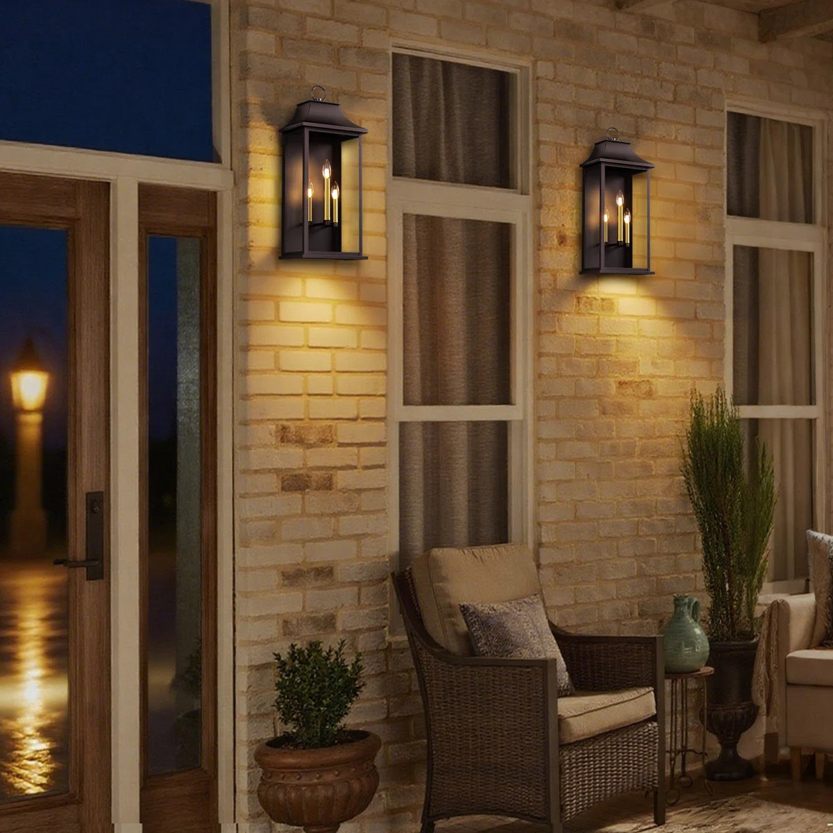 Witcher 3 - Light 25''H Iron And Tempered Glass Etl Outdoor Wall Lantern With Dusk To Dawn | Wayfair North America