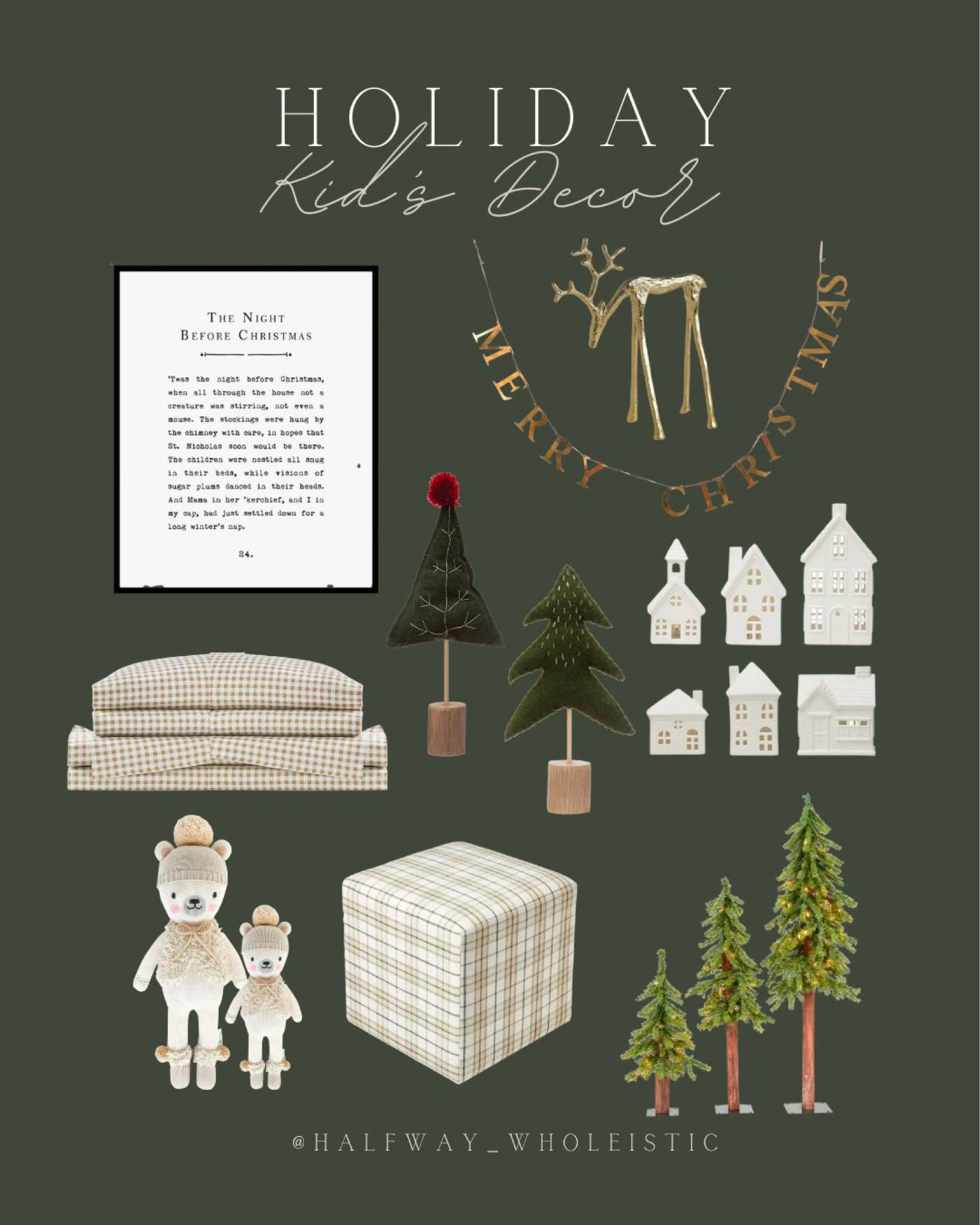 Shop some of my favorite Holiday Decor for kids! 

#LTKhome #LTKfindsunder100 #LTKHoliday
