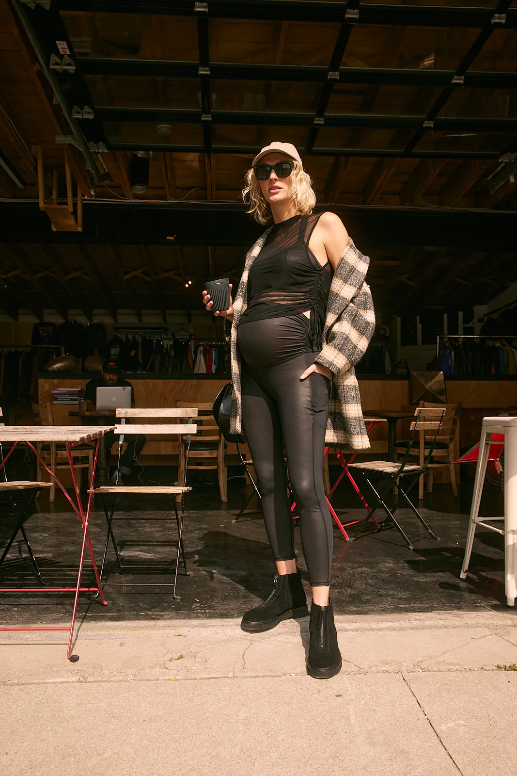 Faux Leather: Embrace Maternity Leggings | AFTER9