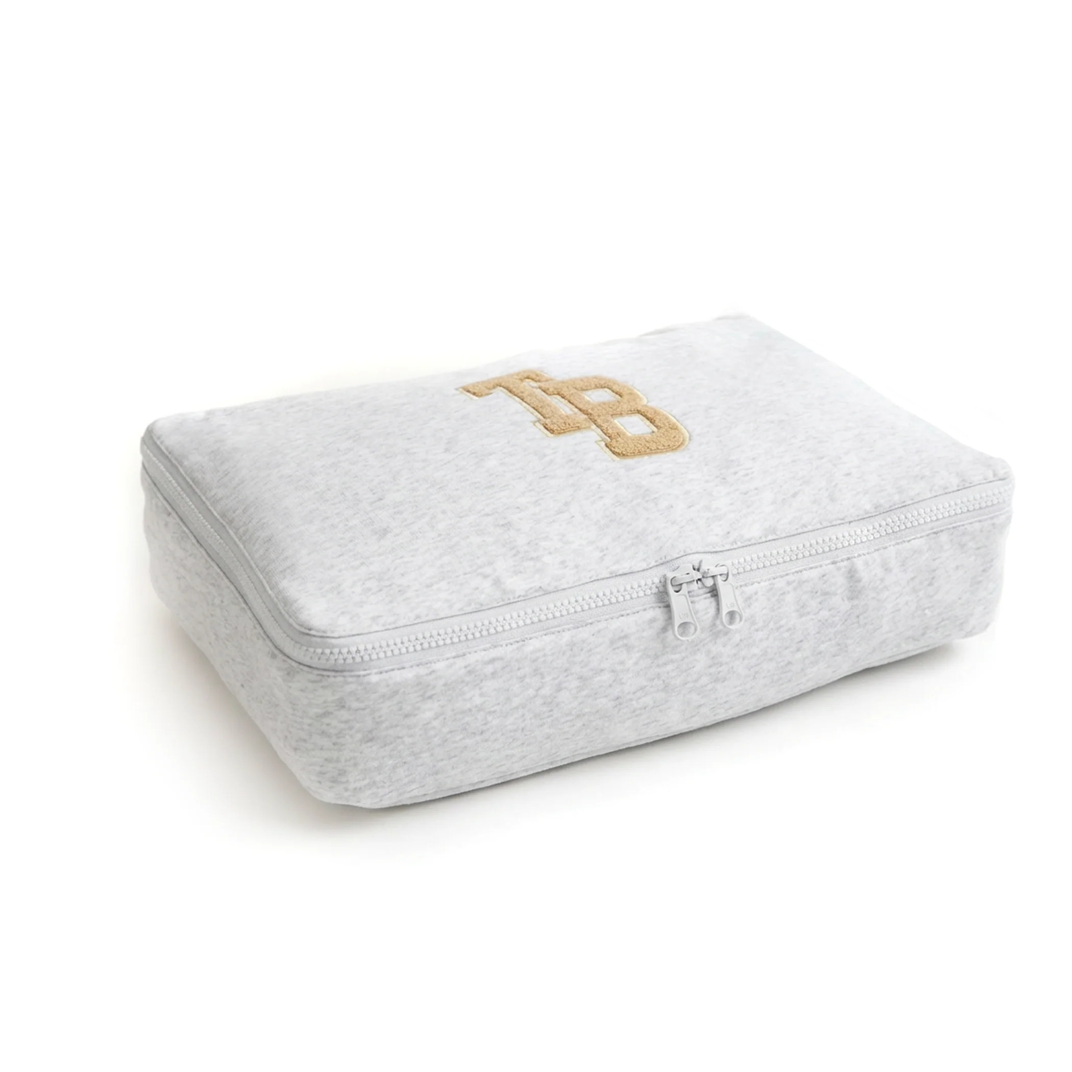 VARSITY POUCH/PACKING CUBE LT HEATHER GREY/NUDE | The Bar