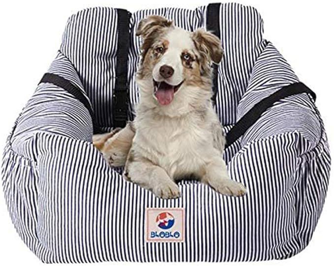 BLOBLO Dog Car Seat Pet Booster Seat Pet Travel Safety Car Seat Dog Bed for Car with Storage Pock... | Amazon (US)