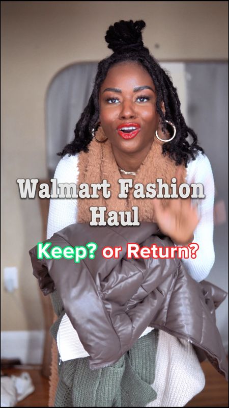 #walmartfashion haul! If you love neutrals you will love these winter outfits!