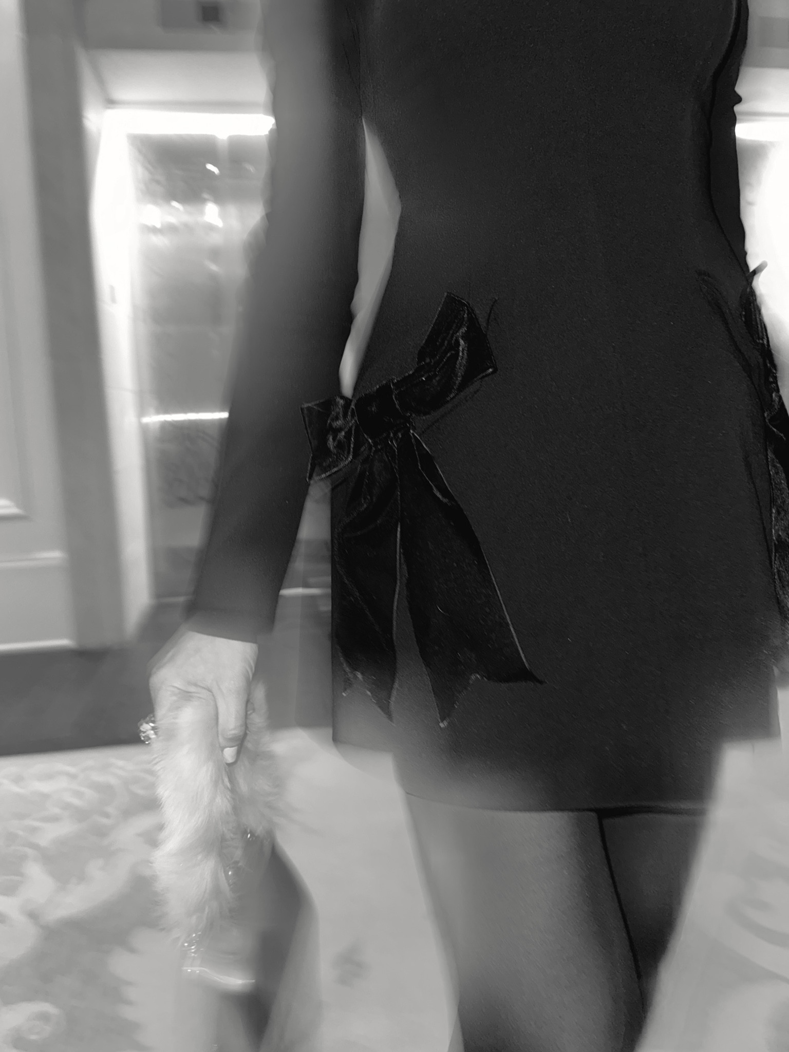 Detail shot of the most flattering dress! It’s back in stock. 