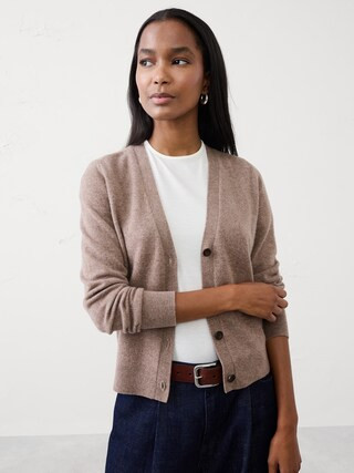 Merino-Cashmere Blend Cardigan Sweater | Banana Republic Factory