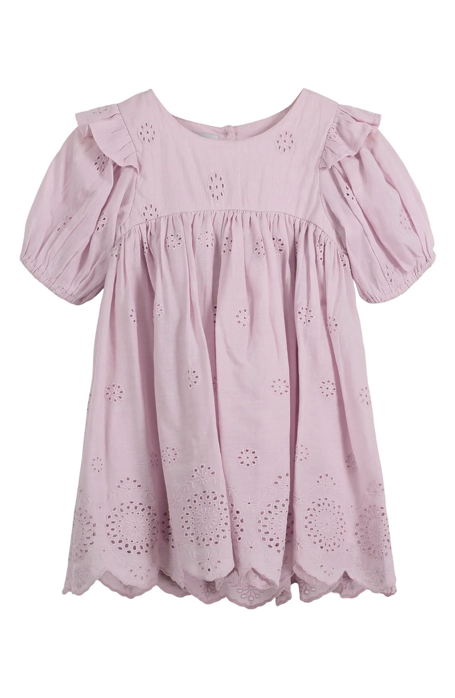 Kids' Eyelet Short Sleeve Dress | Nordstrom