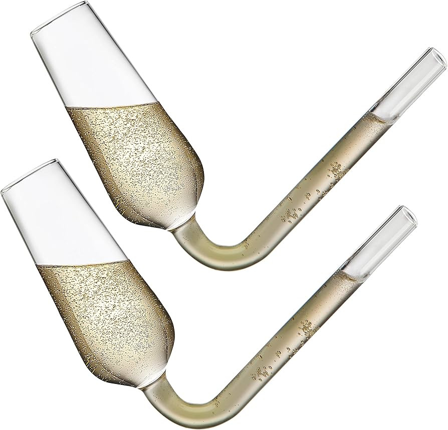 Champagne Flutes Guzzler Glasses, Champagne Glasses, Champagne Flute Shooters, The Champagne Glas... | Amazon (US)