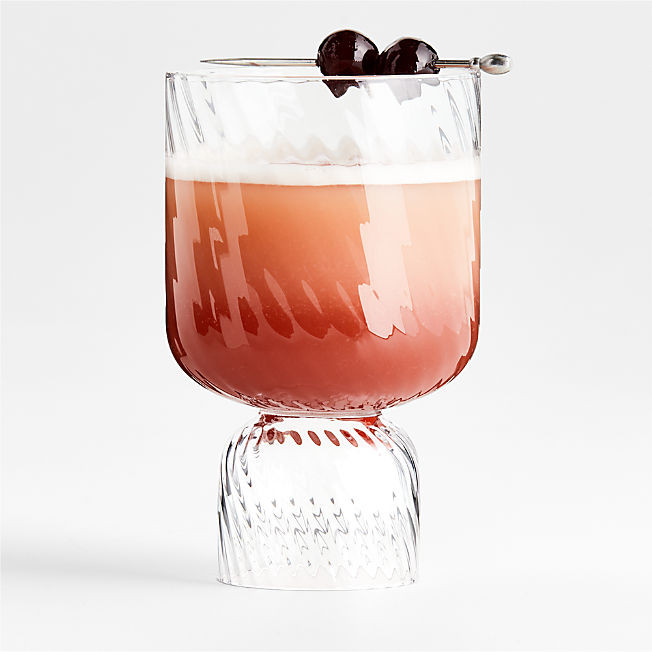 Anya Optic Stem Red Wine Glass | Crate & Barrel | Crate & Barrel