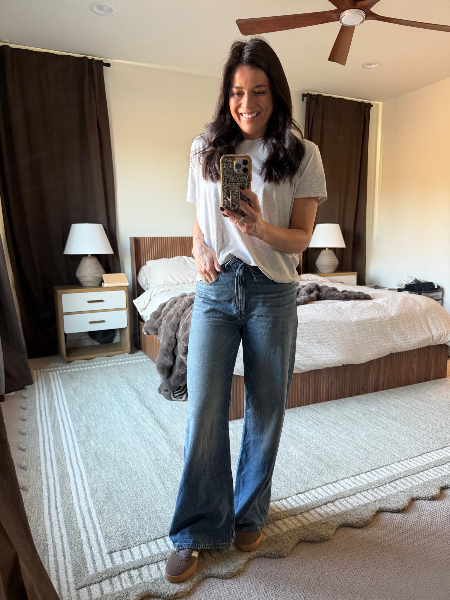 I size down one in the shoes! Everything else runs TTS. 🤎

#LTKootd #LTKspringtrends #LTKgrwm