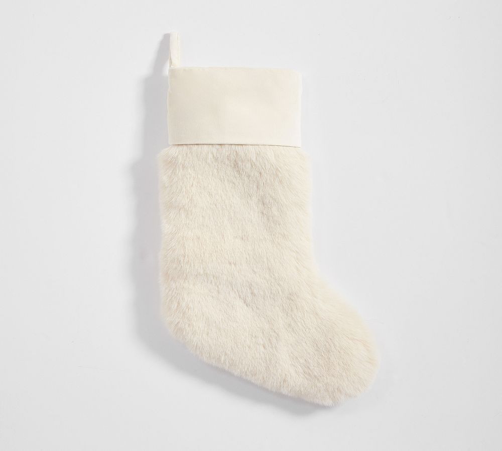 Mink Faux Fur Stocking | Pottery Barn (US)