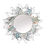 GRJ Household Items& Small Round Mirrors for Wall Decor, Metal Framed Wall Mounted Mirror Personaliz | Amazon (US)