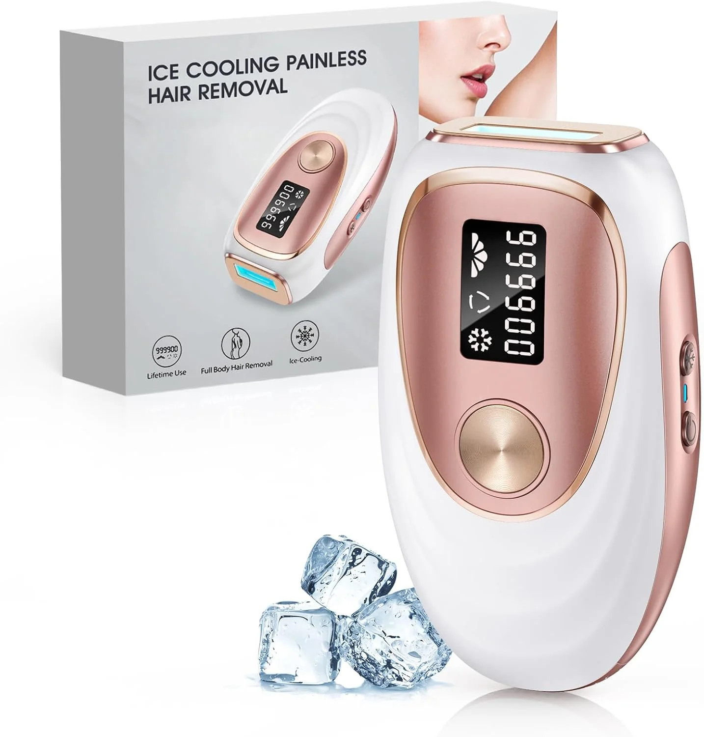 LYSMOSKI Laser Hair Removal for Women and Men, Ice-Cooling IPL Hair Removal Device for Armpits Le... | Walmart (US)