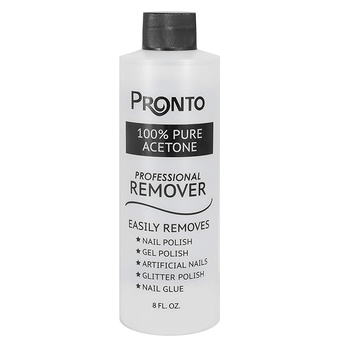 Pronto 100% Pure Acetone - Quick, Professional Nail Polish Remover - For Natural, Gel, Acrylic, S... | Amazon (US)