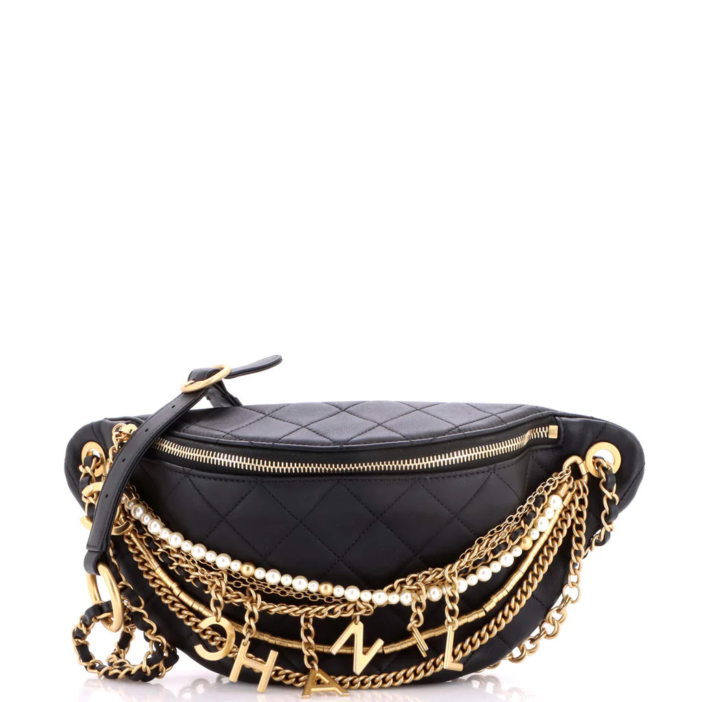 All About Chains Waist Bag Quilted Lambskin | Rebag