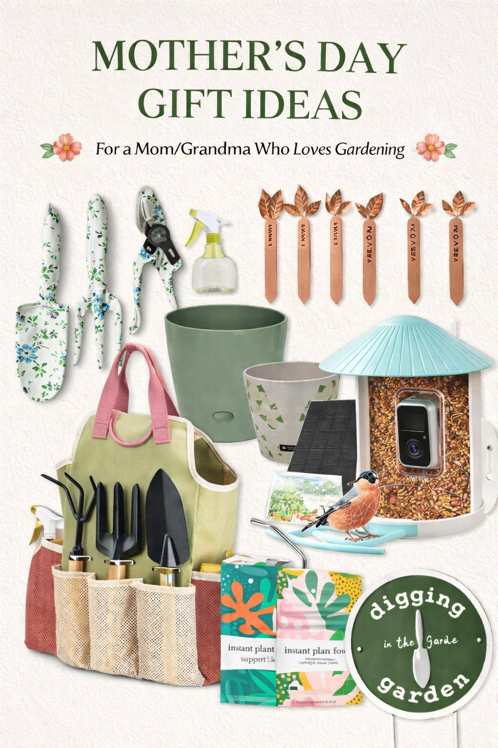 Mother’s Day Gift Ideas for the Gardening Mom 🌿💐

If your mom or grandma loves spending time in the garden, these are the perfect Mother’s Day gift ideas to make her day extra special 💚 From cute and functional gardening tools to stylish planters, a smart bird feeder, and plant care essentials, these finds are both practical and aesthetic.

These gifts are perfect for anyone who loves gardening, planting flowers, or spending time outdoors. Everything here is beginner-friendly but also great for experienced gardeners!

✨ Great for:
• Gardening moms & grandmas
• Spring and summer gardening
• Outdoor lovers
• Unique and thoughtful Mother’s Day gifts

Shop all these gardening essentials through my LTK 🤍

#MothersDayGifts #GardeningGifts #GiftIdeasForMom #GardenStyle #LTKHome #LTKSeasonal #SpringGardening #OutdoorLiving #GiftGuide #LTKFinds 

 #LTKMothersDay #LTKmomlife #LTKSeasonal
