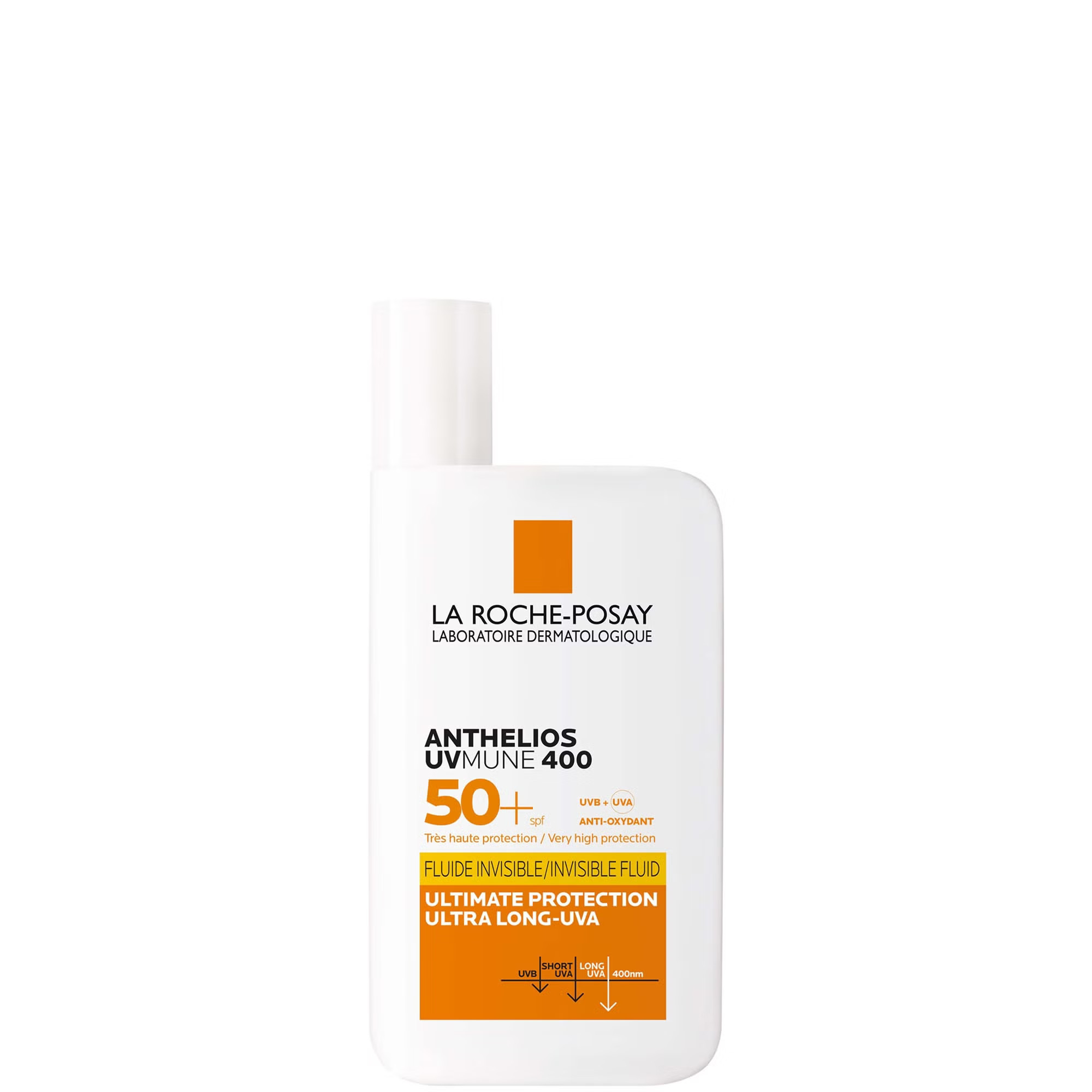 La Roche-Posay Anthelios UVMune 400 Invisible Fluid Non-Perfumed Suncream SPF50+ 50ml | Cult Beauty
