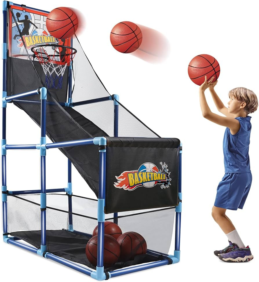 OCHIDO Arcade Basketball Game Set with 4 Ball,for Kids 3 4 5 6 7 8 9 10 +Years Old Boys,Kids Indo... | Amazon (US)