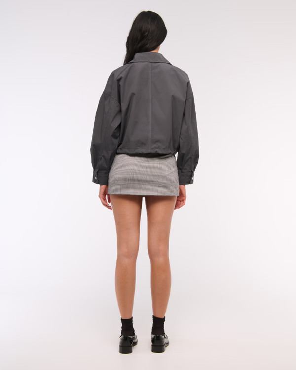 Cinched-Hem Double-Zip Jacket | Abercrombie & Fitch (US)