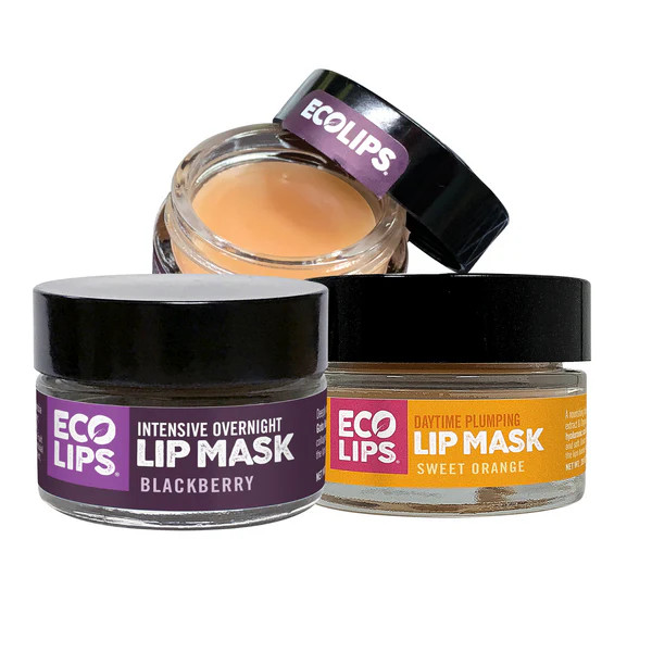 Plumping Daytime Lip Mask + Overnight Intensive Lip Mask, 2-count | Eco Lips