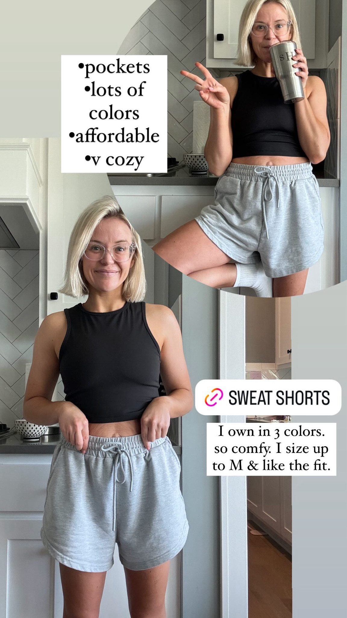Absolutely love these sweat shorts. I own in three colors! I like to size up to medium. Really comfy, stretchy and adjustable waist band. Amazing for postpartum but also lounging! Super affordable 

#LTKFindsUnder50 #LTKSeasonal