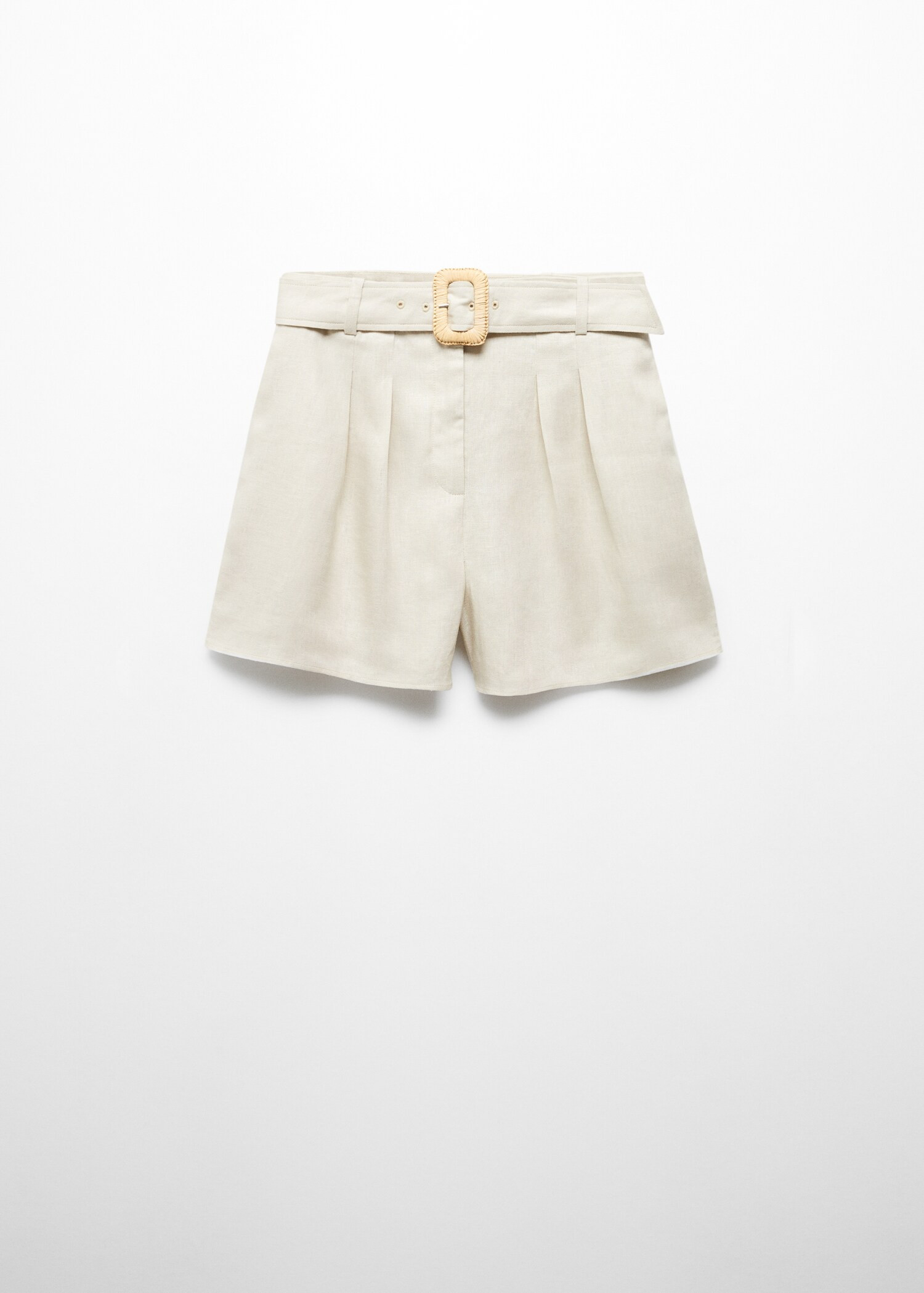 Linen shorts with belt | MANGO (US)