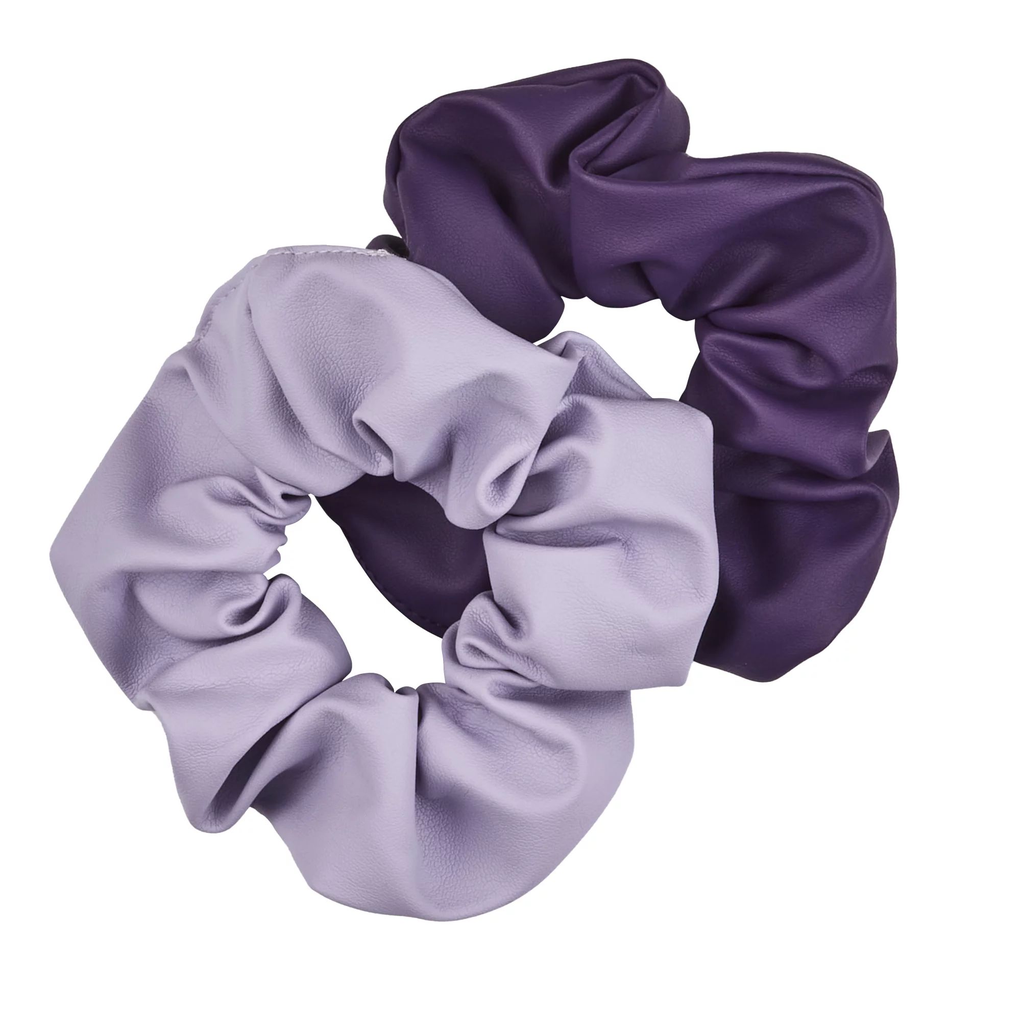 The Home Edit Scrunchies Faux Leather in Light and Dark Purple, 2ct - Walmart.com | Walmart (US)