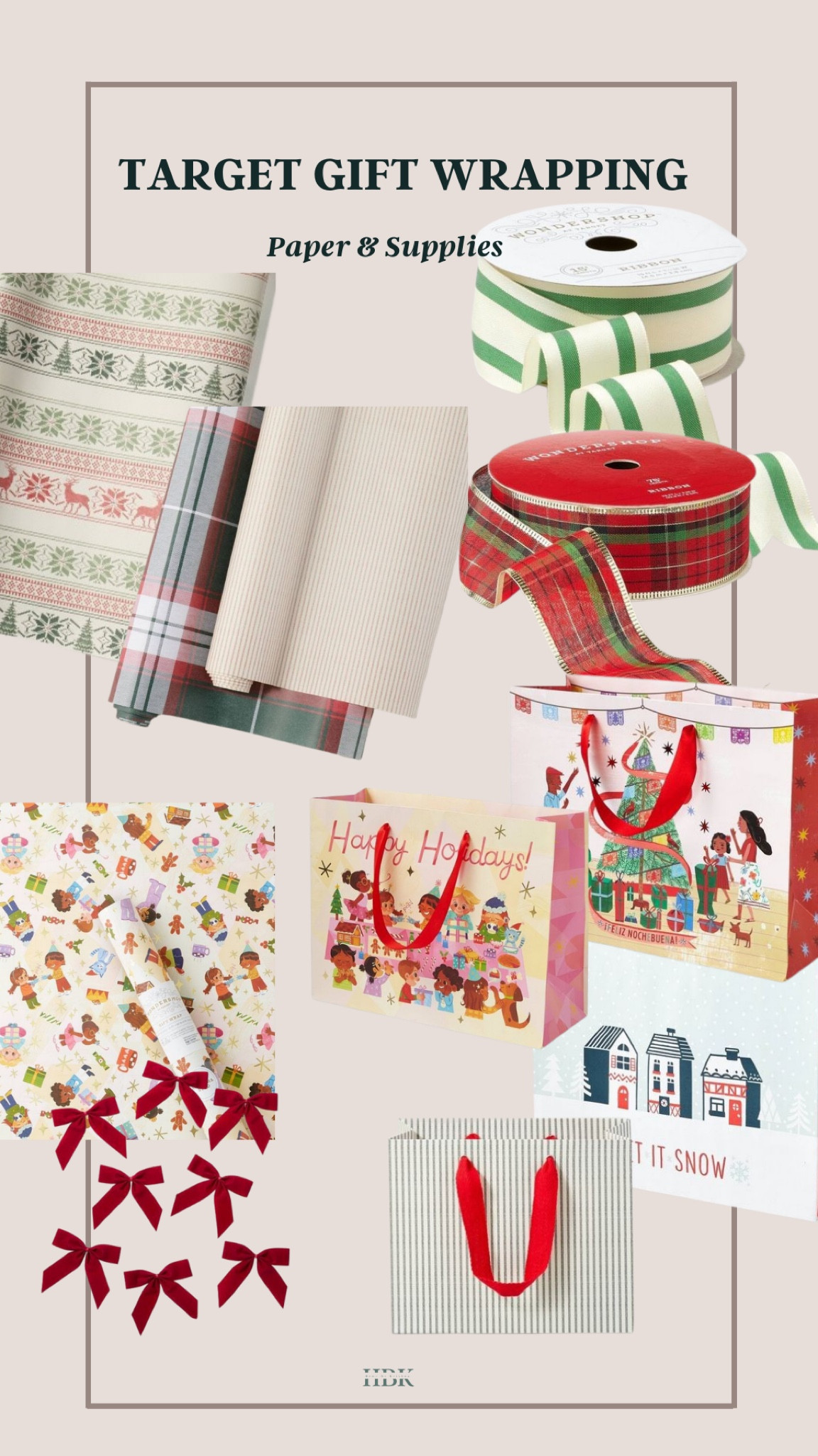 Holiday & Christmas gift wrapping supplies 

#LTKfamily #LTKSeasonal #LTKunder50