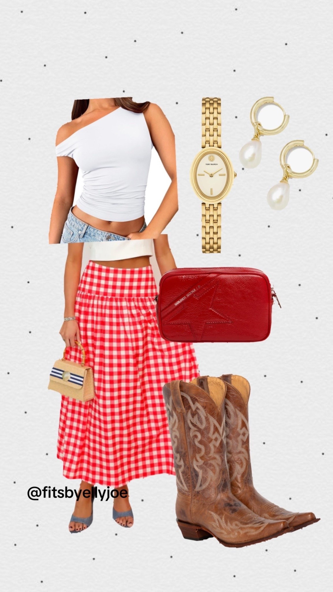 Game day outfit inspo, gingham, maxi skirt, cowboy boots, watch, jewelry, college game day outfits, college outfits, Georgia game day outfits, nc state outfits, red and white outfit inspo, Fourth of July, western, country,


#LTKActive #LTKStyleTip #LTKSeasonal