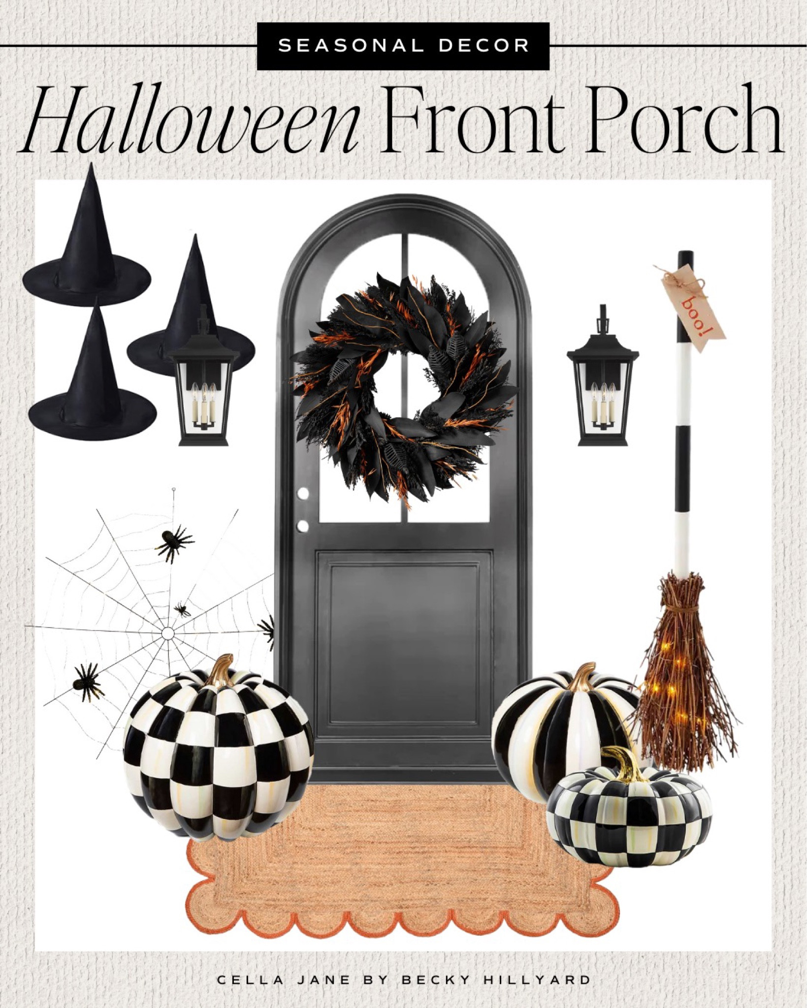 A chic and spooky way to decorate your front porch for Halloween! #cellajaneblog #halloween #homedecor

#LTKHalloween #LTKhome #LTKSeasonal