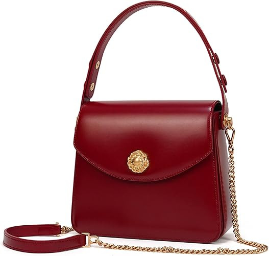 LA FESTIN Leather Top Handle Satchel Purse for Women Crossbody Bags Small Shoulder Purse Square H... | Amazon (US)