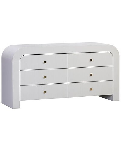 Hump 6 Drawer White Dresser | Gilt & Gilt City