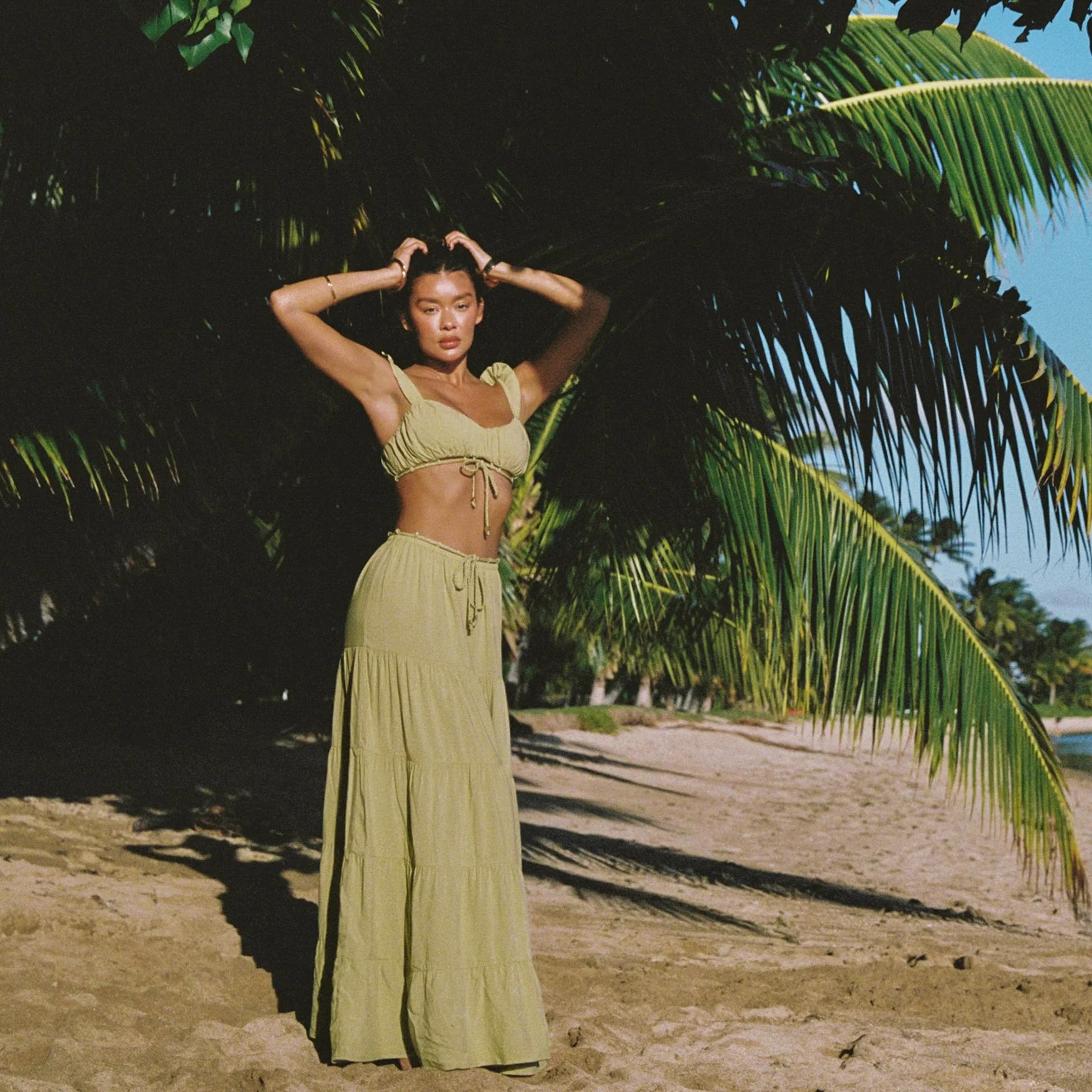 Ruched Bralette (Set) - Washed Lime | Lounge (UK)