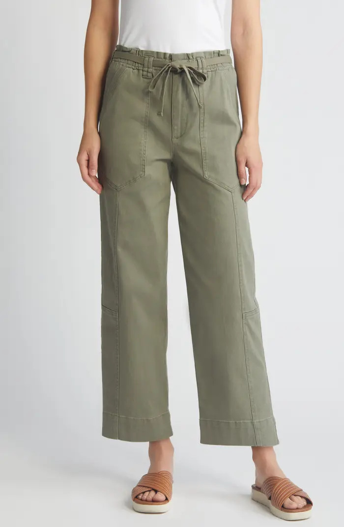 Skyrise Paperbag Waist Crop Pants | Nordstrom Rack
