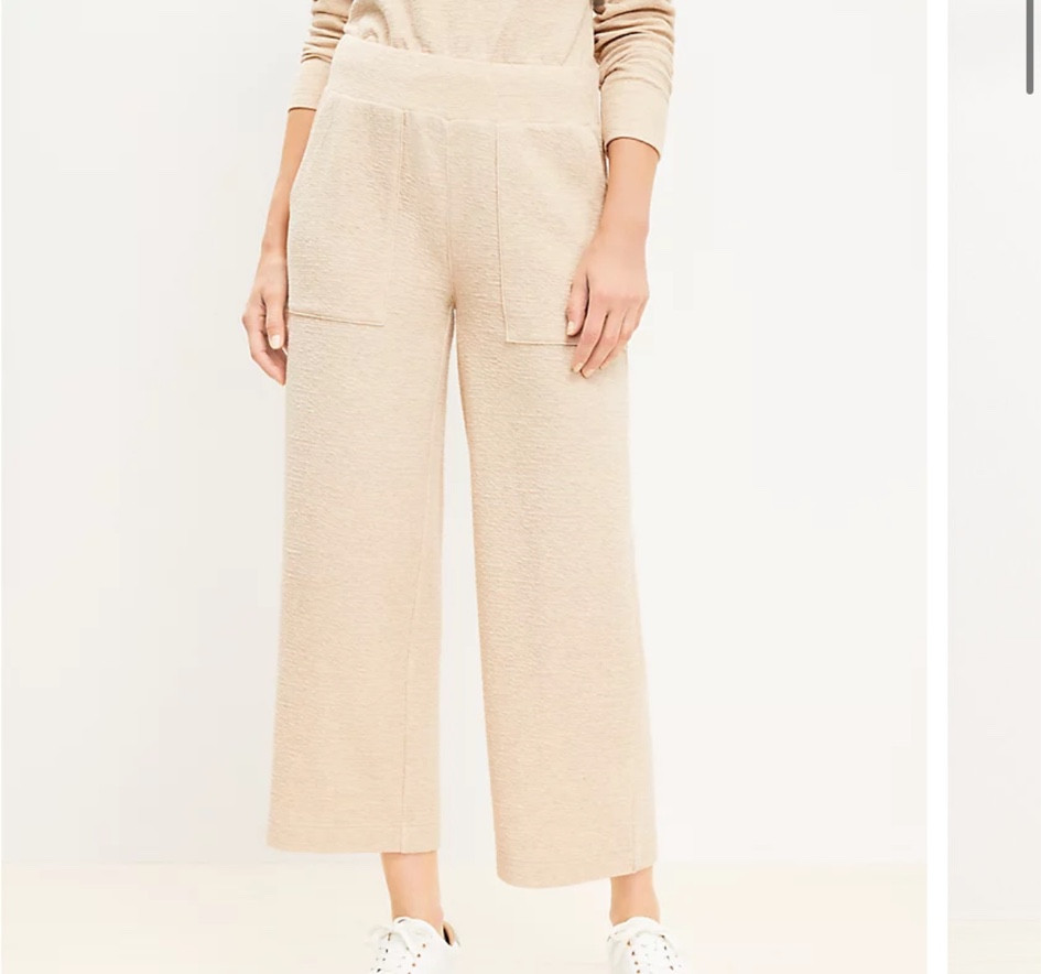 Lou & grey textured wide leg pants
