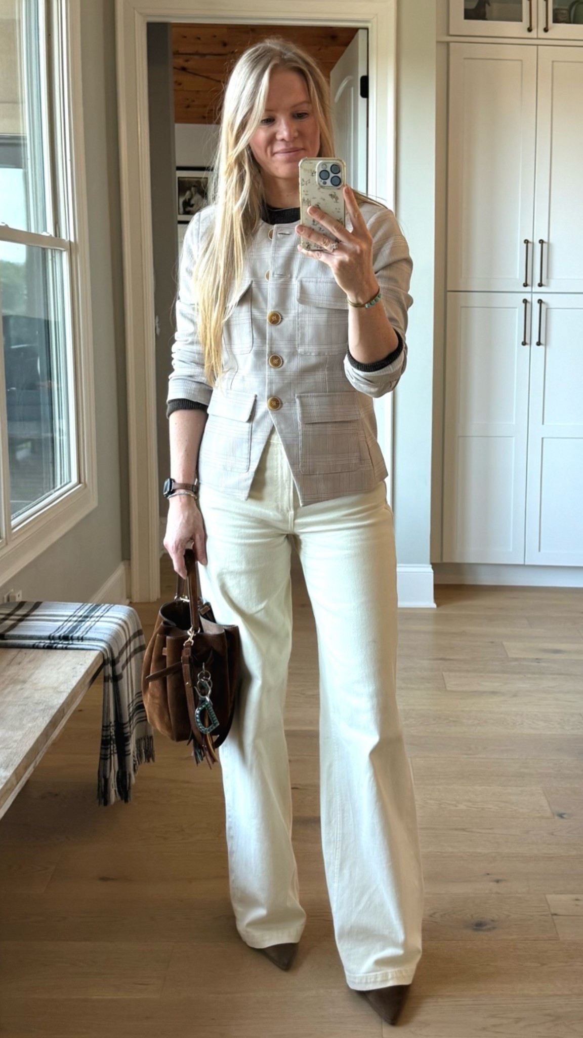 What I wore to church (last Sunday)

Size reference 5’ 9” 140 lbs

Blazer - medium(TJ Maxx find)

Cashmere sweater - small

Off white wide leg jeans - 4/27 tall




Church outfits. Work jeans outfits. Church jeans outfits. White jeans outfits. Classic style. Wide leg jeans outfits. Gap jeans.

#LTKOver40 #LTKootd #LTKTall