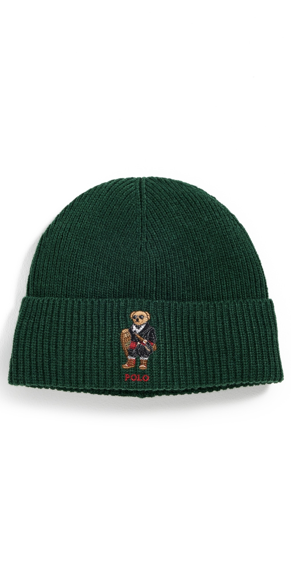 Polo Ralph Lauren Holiday Bear Beanie Hunt Club Green One Size | Shopbop