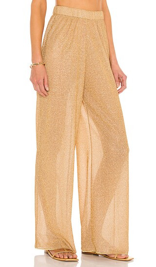 Lumiere Pant in Gold | Revolve Clothing (Global)