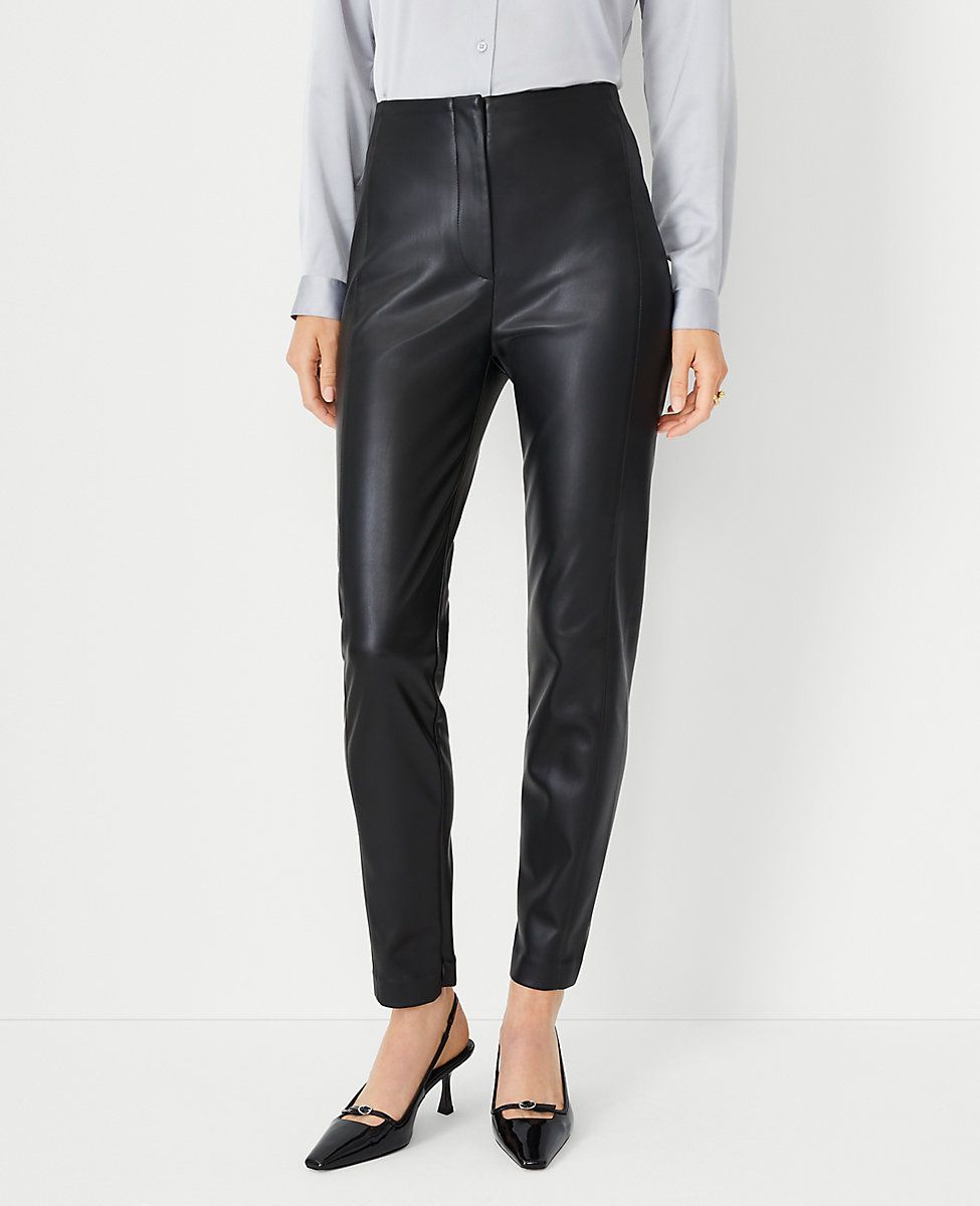 The Audrey Pant in Faux Leather | Ann Taylor (US)
