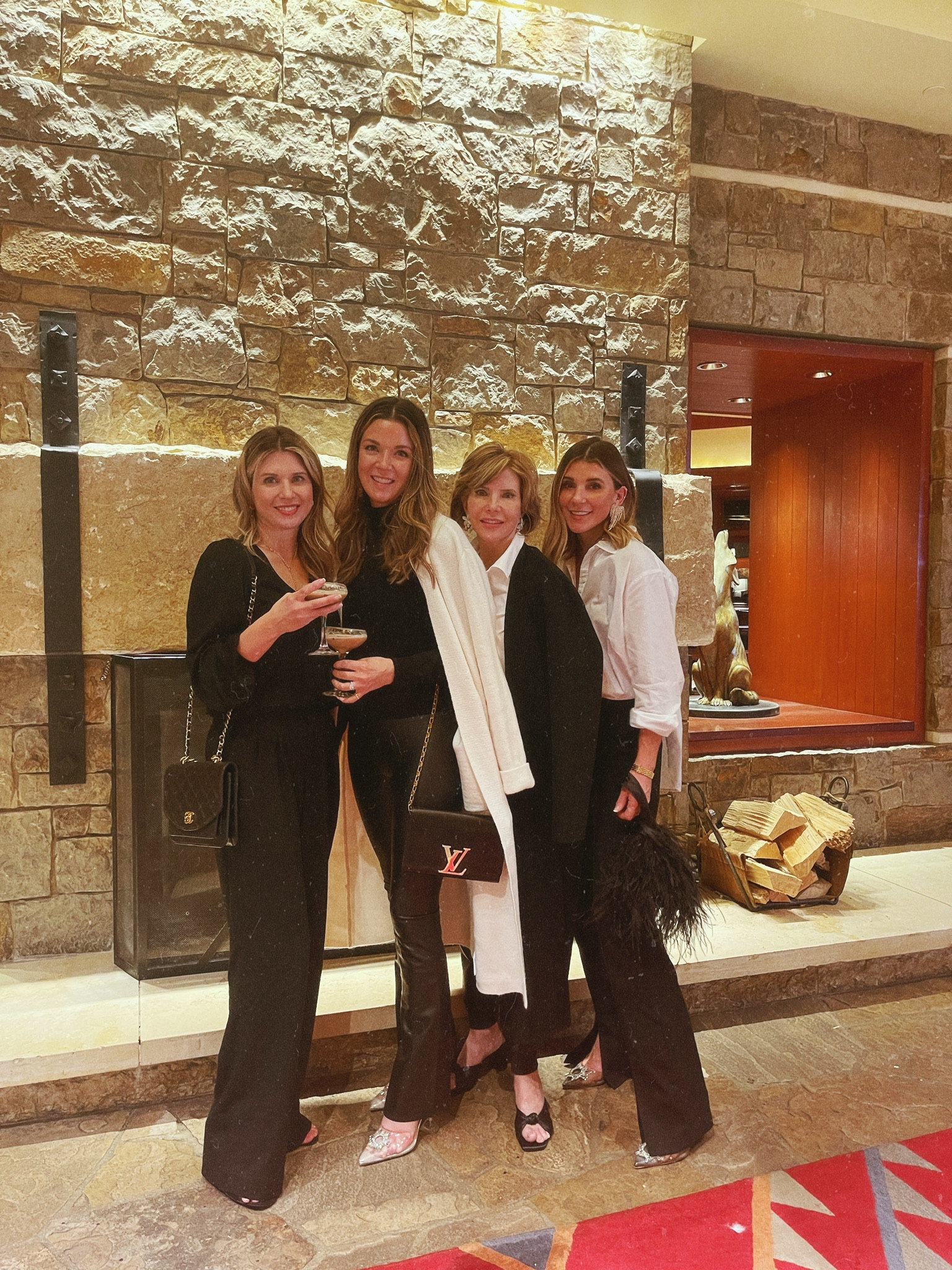 Holiday party ready! Most pieces are from my collection with Splendid! Cella Jane. Split hem pants, button down, coatigan, rhinestone heels  

#LTKstyletip #LTKHoliday