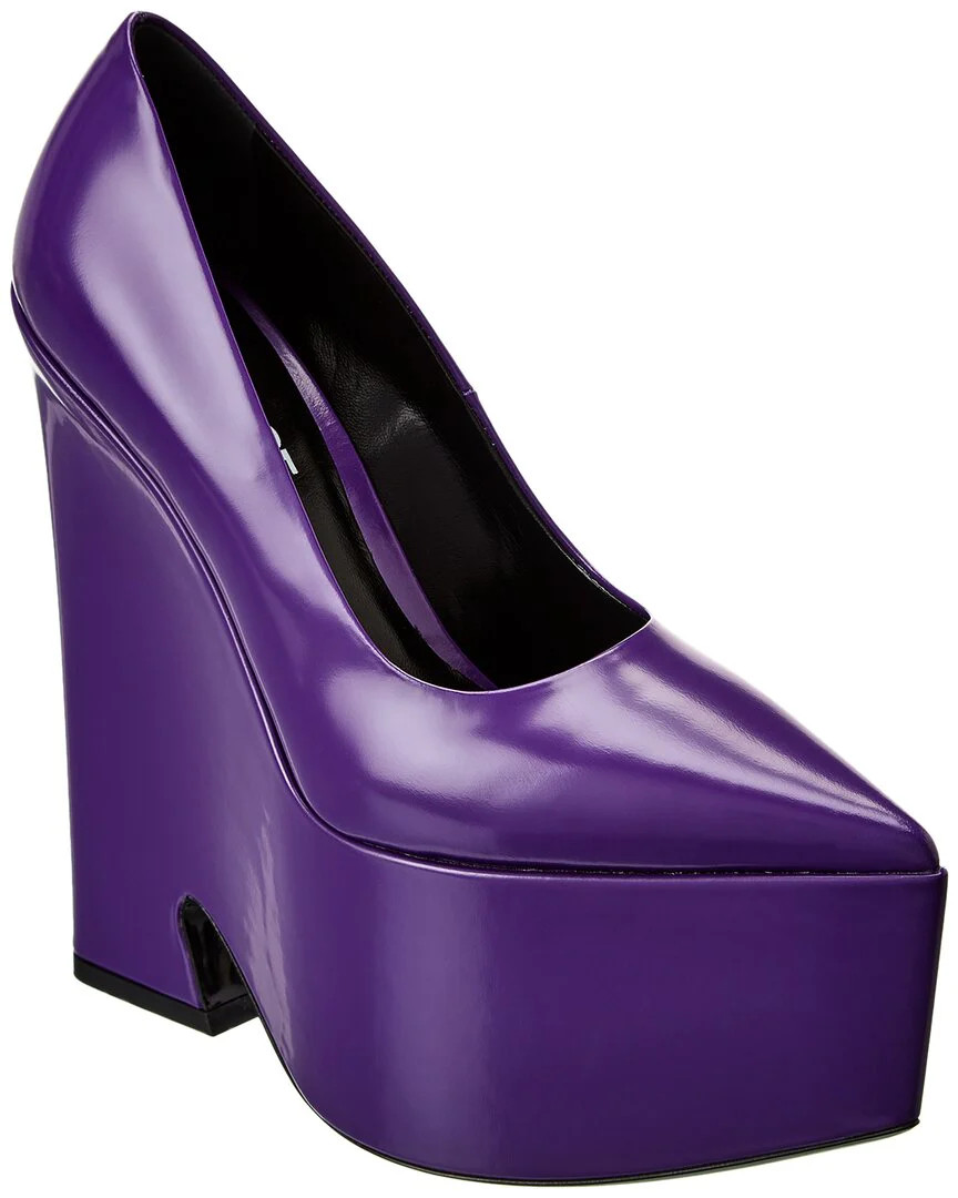 Versace Tempest Leather Platform Pump | Shop Simon