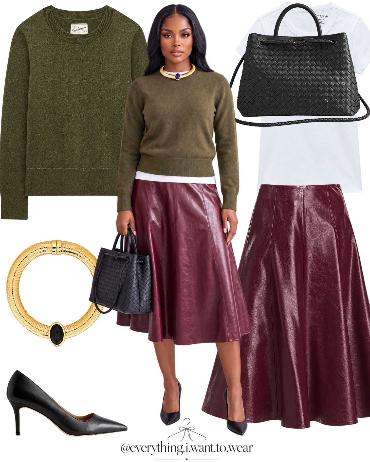 Olive green and burgundy color pairing. Fall work outfits

#LTKWorkwear