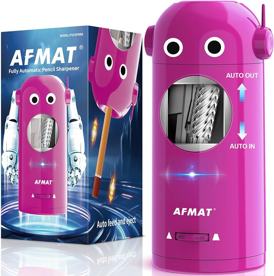 AFMAT Electric Pencil Sharpener for Colored Pencils 7-11.5mm, Fully Automatic Robot Pencil Sharpe... | Amazon (US)