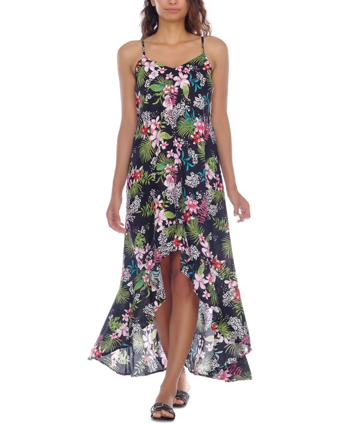 Raviya Floral-Print Swim Cover-Up Dress & Reviews - Swimsuits & Cover-Ups - Women - Macy's | Macys (US)